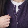 Elegant Geometric Sweater Chain Exquisite Long Necklace Tassels Necklace  Female Jewelry