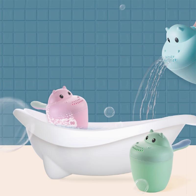 Thickened Baby Shower Showerhead Hair Washing Cup Baby Bath Playing with Water Plastic Spoon Small Toy