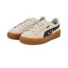 Puma Suede Platform Low Top Skateboard Shoes Women's Almond Candy 400832-02