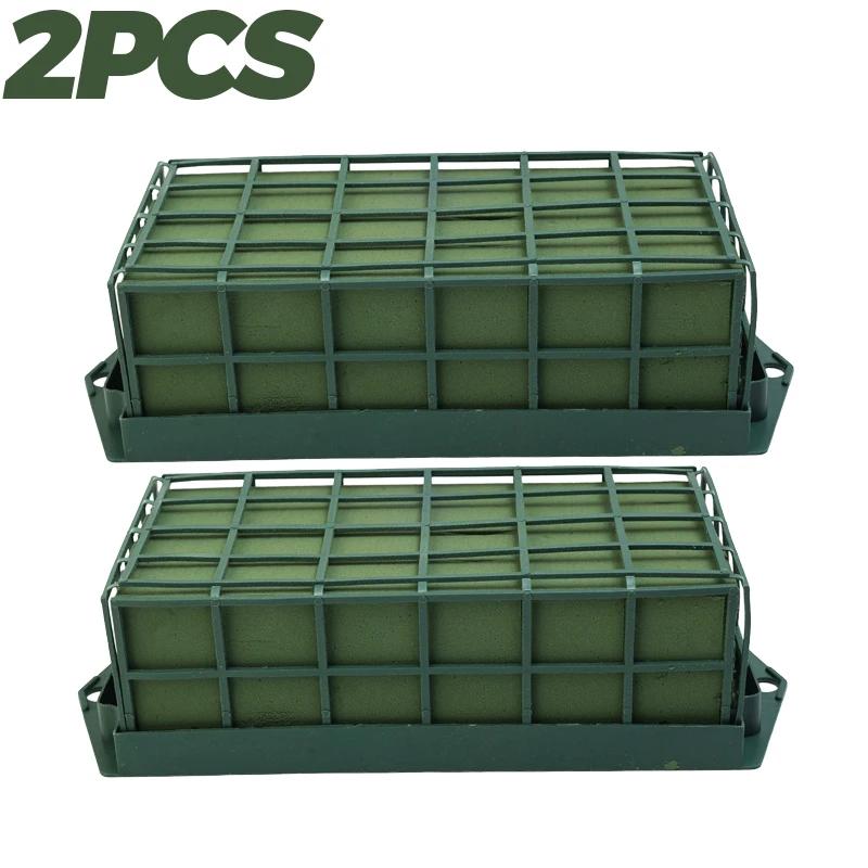 Flower Foam Cage Blocks for Artificial&Fresh Flower Cuttable Dry Wet Florist Floral Brick Arrangement Wedding Party Decoration