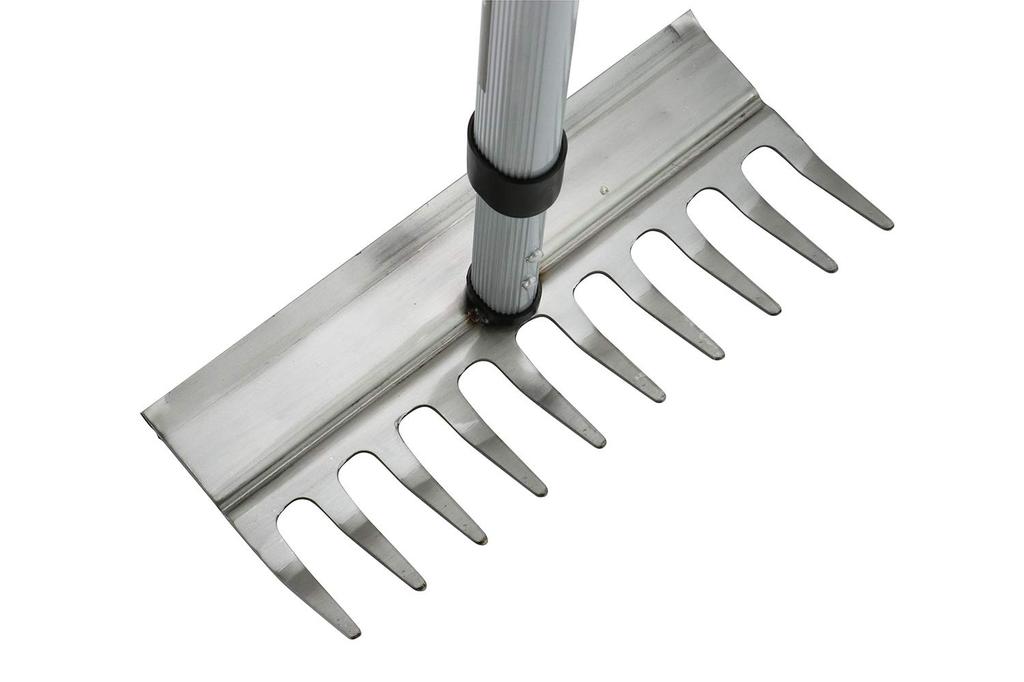 Senkichi Telescopic Stainless Steel Rake, 1,300mm (Minimum 800mm)