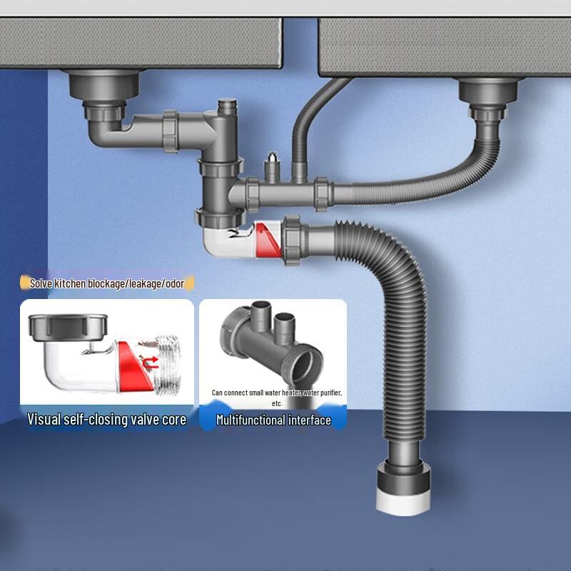 Universal Kitchen Sink Drain Pipe