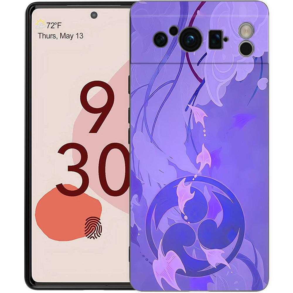 

Genshin Impact Logo For Google Pixel 8 7 6 Pro 6A 5G Black Phone Case Soft Shockproof Back Cover Silicone TPU Shell Coque Pixel 7A