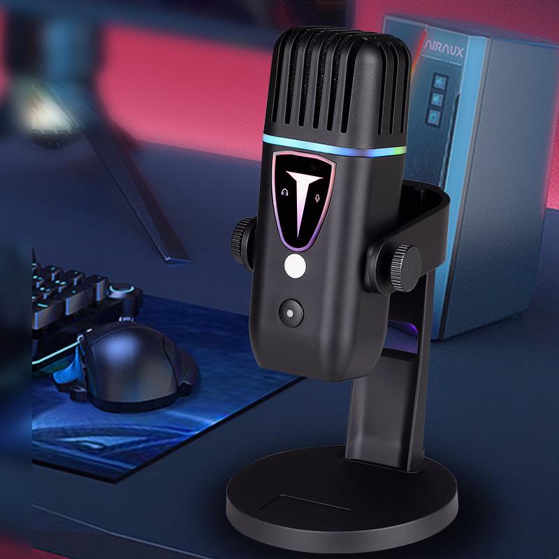 RGB USB Condenser Microphone for Gaming & Streaming