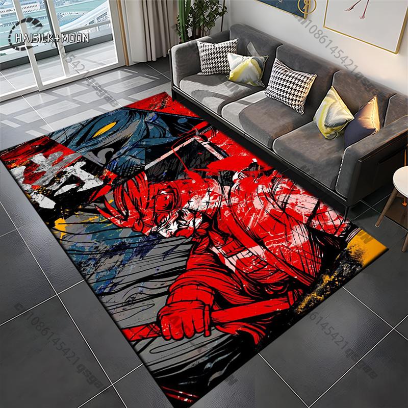 Samurai Spirits Teppe Yoga Stue Romdekor Barnas Krypematte Dørmatte Stue Områdeteppe Spill Vaskerom Gulvmatte