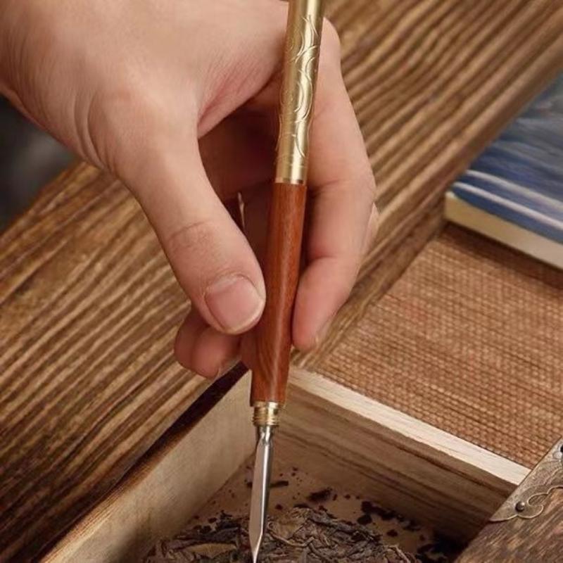 1Pc Professional Tea Knife Needle Pick Puer Tea Tools Cone Needle, Breaking Prying, Multifunction Tea Brick Tool