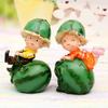 Lustige Obstfiguren Dekorative Cartoon-Gemüsefiguren Handgefertigte Harz-Gartendekoration Figuren Thekenauslage