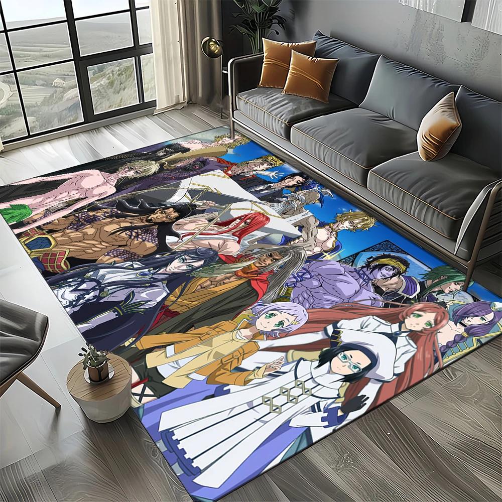 

Новый Стиль Record of Ragnarok Мультфильм Аниме Ковер Коврик для Гостиной Спальни Дома Украшение Дивана, Детский Нескользящий Напольный Коврик 40x60cm( 15x23in )