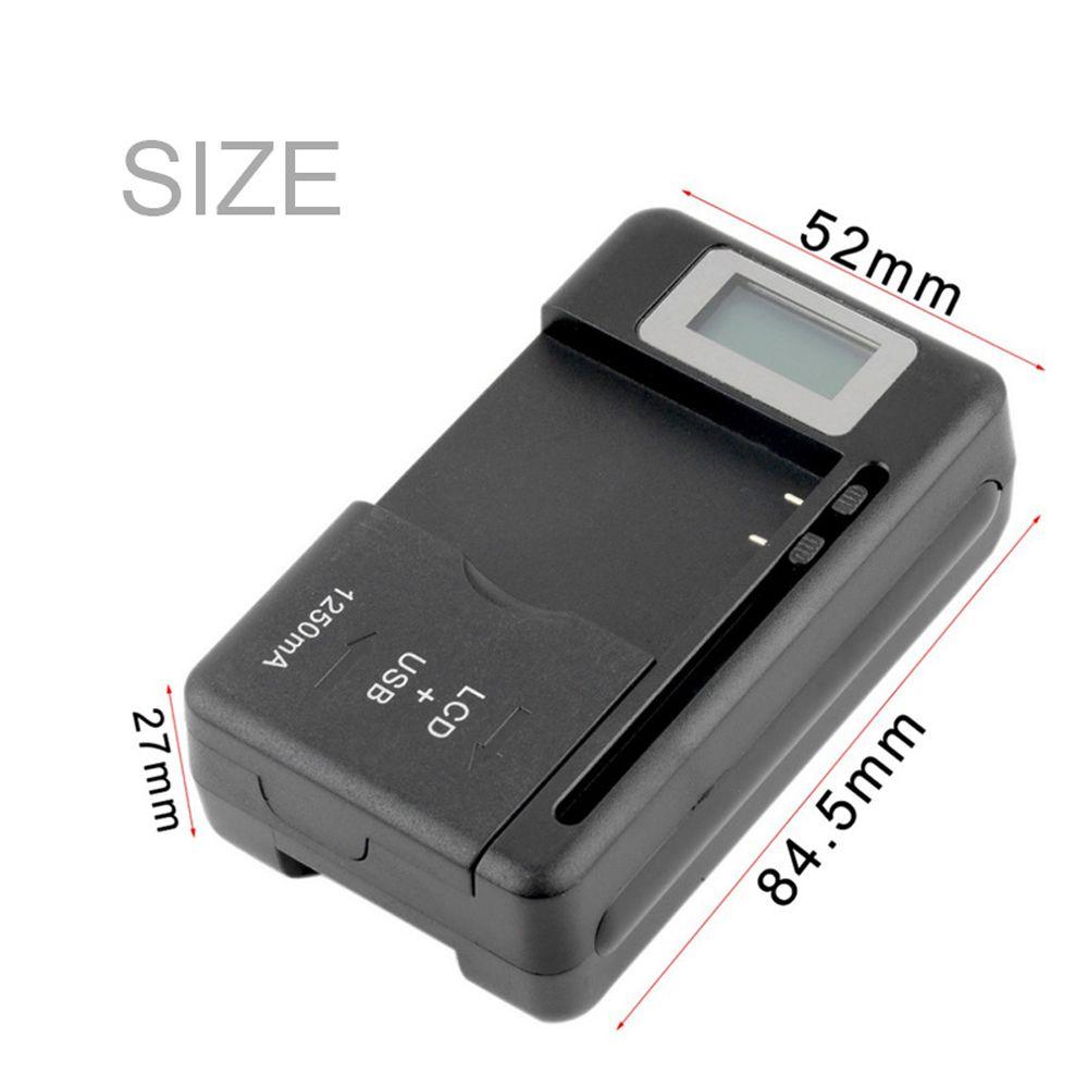 Universal For Cell Phones US Plug Desktop Charger Mobile Battery Charger LCD Display USB Port