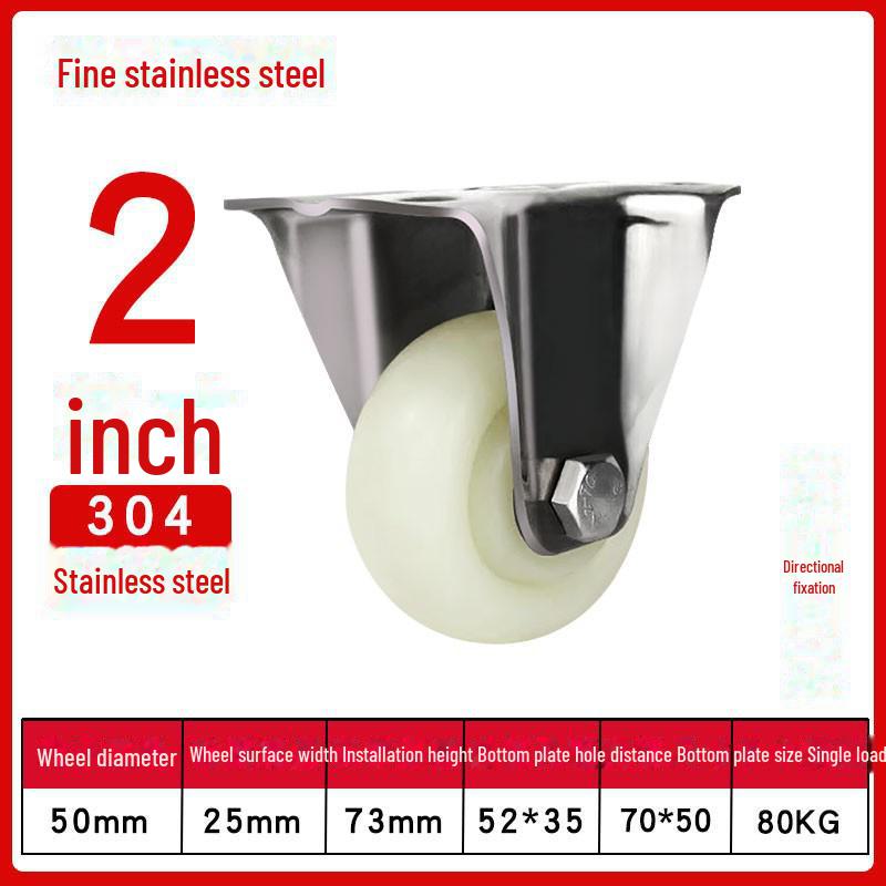 Robustes, wasserdichtes Nylon-Lenkrad aus Edelstahl 304 mit Bremse (4", 5", 6", 8").