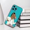 Cartoon B-BoJack Horsemans Phone Case For IPhone 17,16,15,14,13,12,11,Plus,Pro,Max,Plus,XS,soft Case Black Silicone