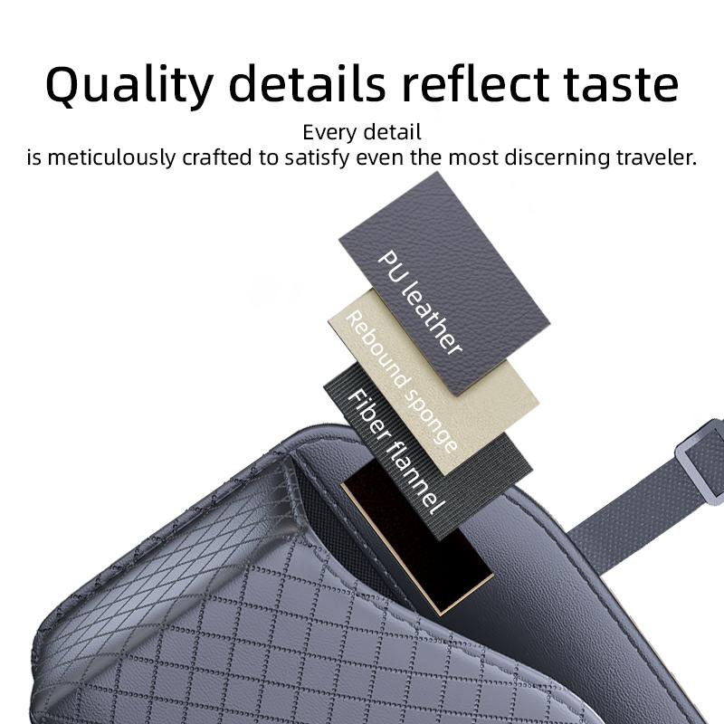 Car Multifunctional Storage Box Leather Storage Bag For Car Seat Back Storage Bag With Tissue Holder Car Interior Accessories