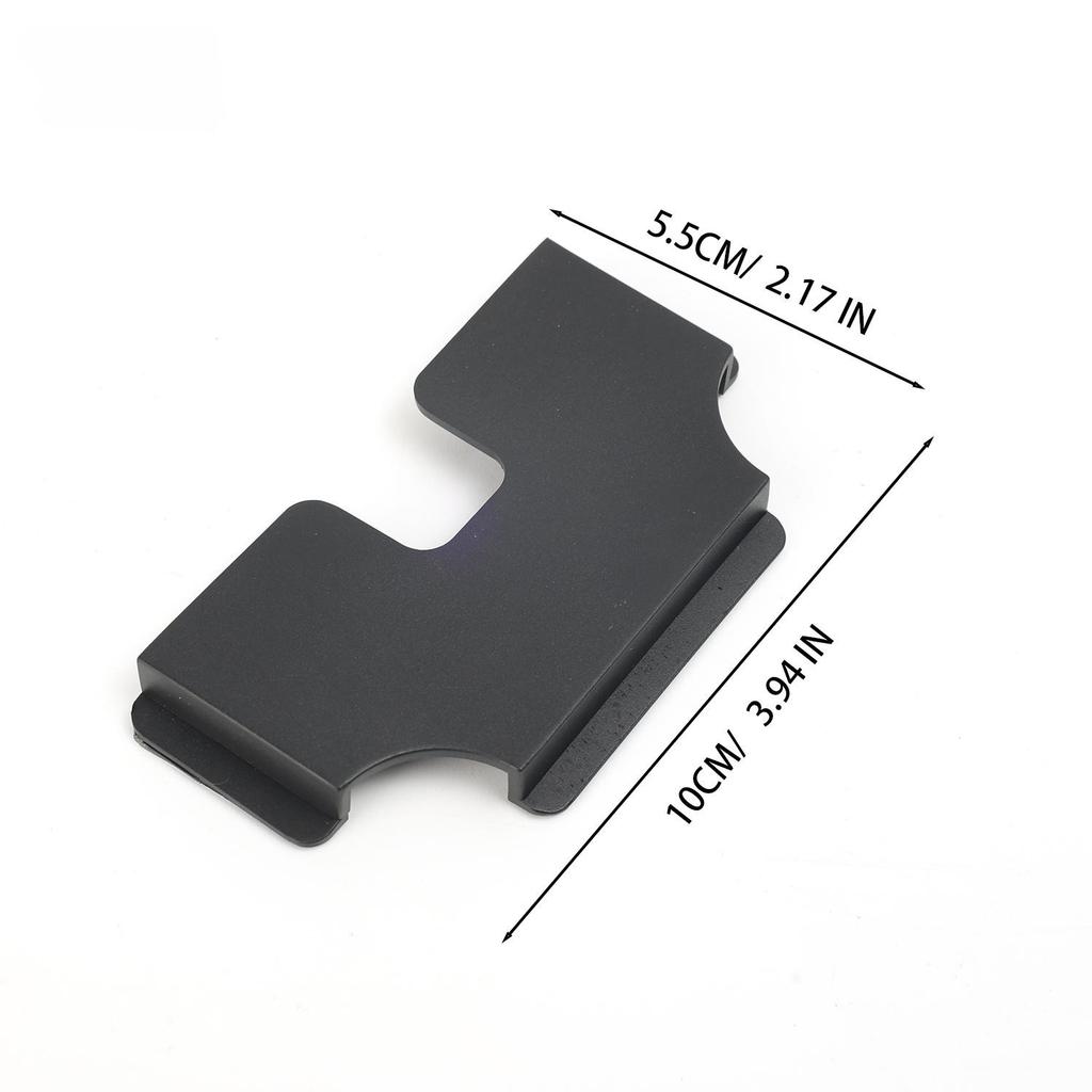 Car Sun Visor Ticket Clip ID Bank Card Storage Holder Auto Dashboard Organizer Black Plastic Mount for Daily Driving Commuting
