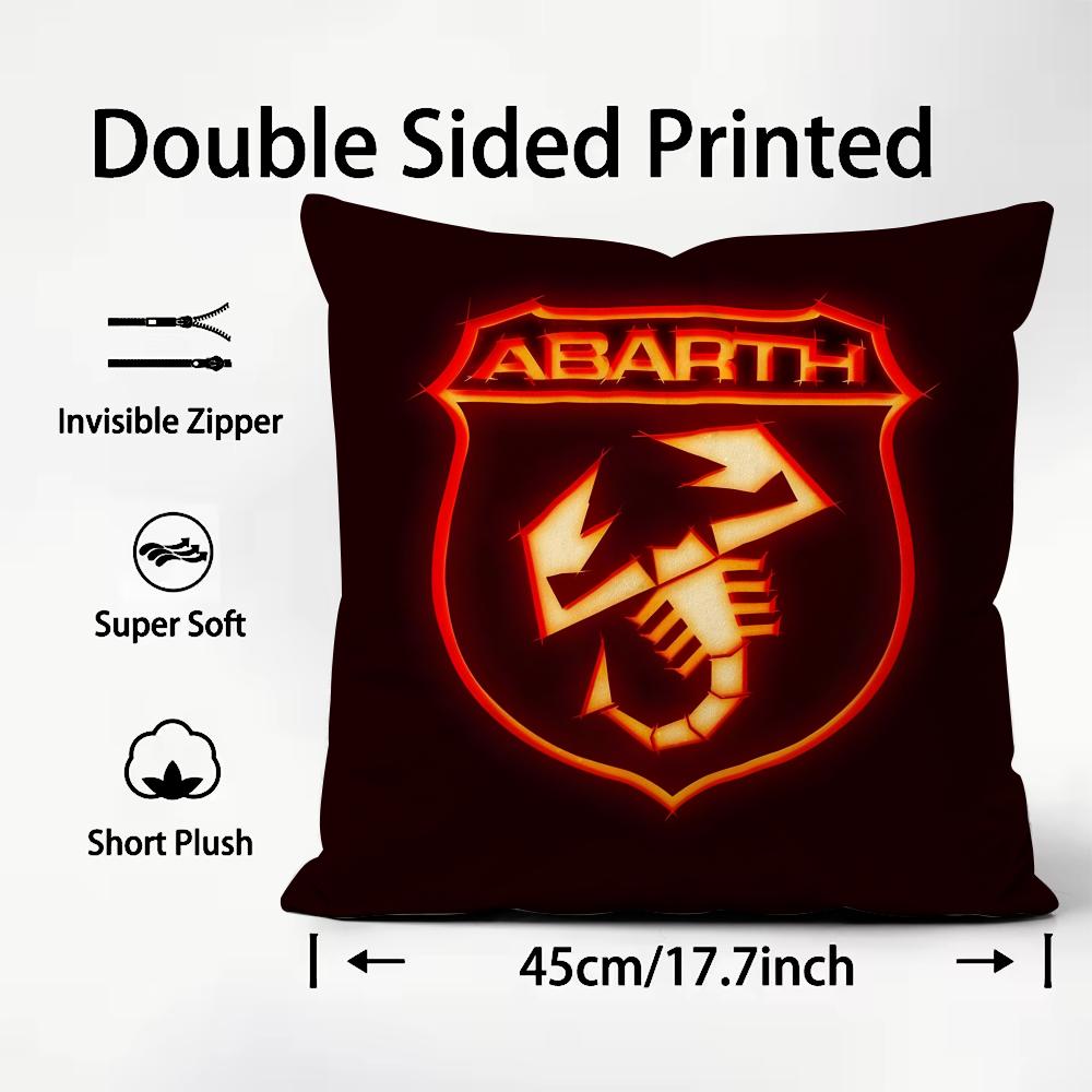 

AAbarth ScorpionN Brand Cushion Cover Plush Fabric Soft DoubleSided Printed Sofa Warm Winter Home Child Gift Pillow Case 30x30cm