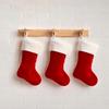 Klassische Personalisierte Geschenkbeutel Kaminsims Deko Weihnachtsstrumpf Fotografie Requisiten