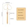 1Pairs Heart Nipple Clamps With Tassel Sex Adjustable Body Clips Non-Piercing Jewelry For Women And Couples