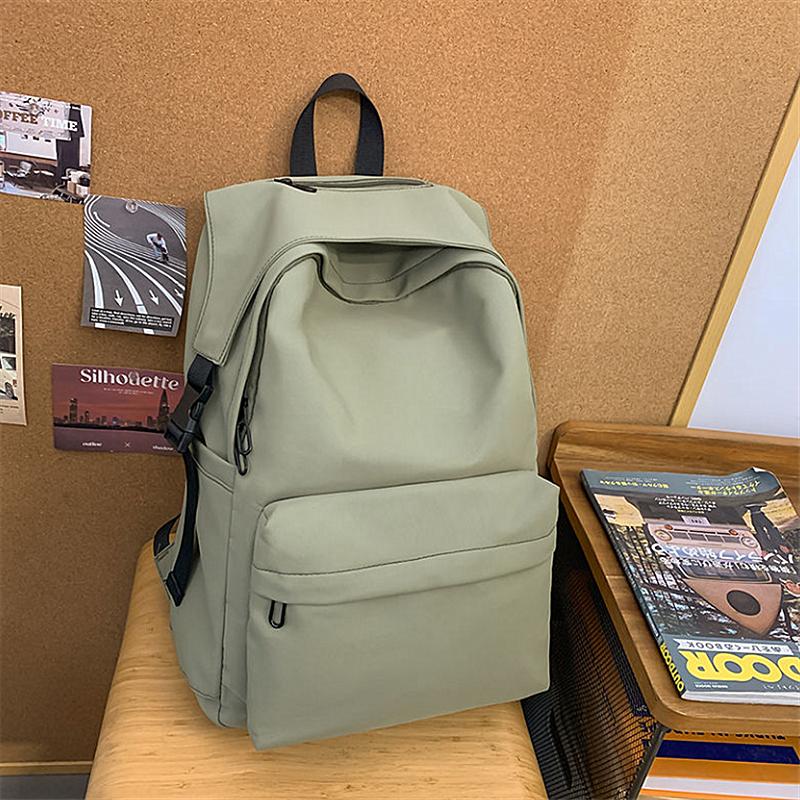 Reise einfarbig vielseitig Rucksack mit großer Kapazität einfache Schultasche koreanische Version Highschool-Rucksack ins