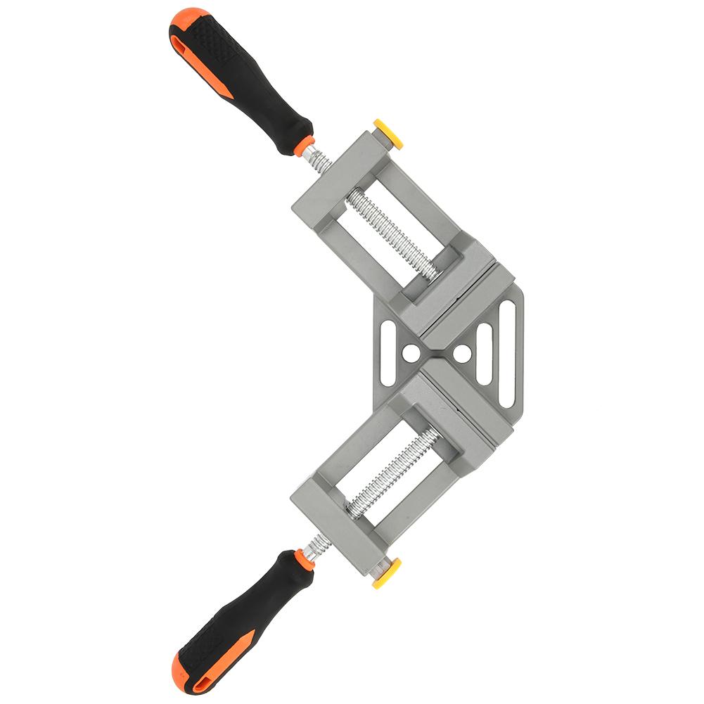 Right Angle Clamp Aluminum Alloy Double Handle 90 degrees  for Woodworking Fixture Hardware Accessories