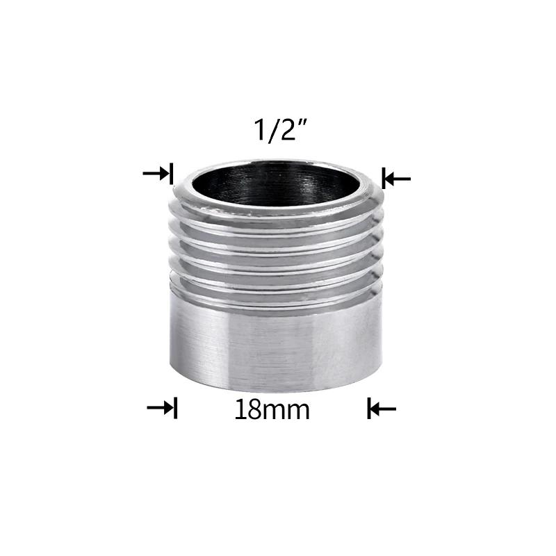 Water Faucet Coupler 1/2 To M16 M18 M20 M22 M24 M28 Thread Connector Conversion Repair Tap Adapter For Bubbler Kitchen Bathroom