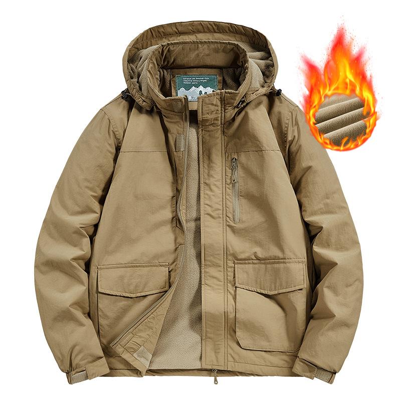 

Мужская штурмовая куртка с толстым флисом, ветрозащитная, водонепроницаемая и теплая куртка, рабочая одежда для активного отдыха XXXXXL