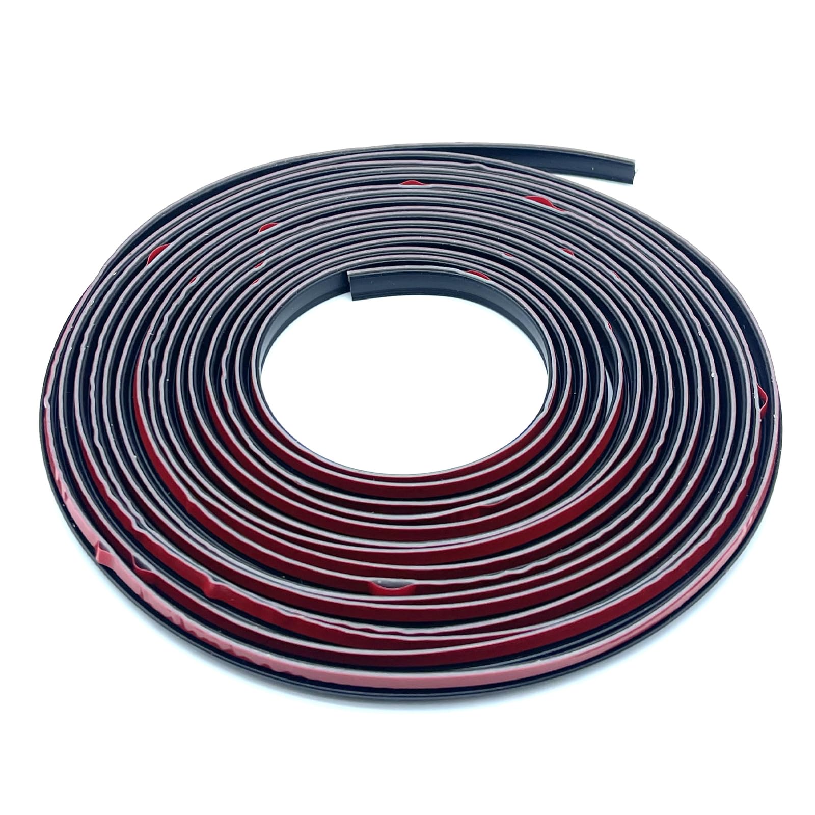 

TIGRE BLANC Aero Molle T Shape General Purpose Gap Filling Double Sided Tape Door Edge Guard Spoiler Fender PVC 5m Black Black