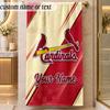 Beach TowelSt. Louis Cardinals Custom Name Text Personalized Soft Towel for Beach Pool Indoor Home Decor Gift