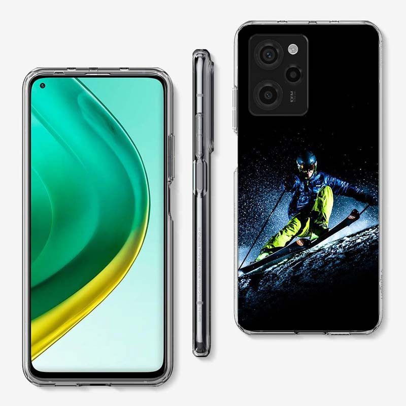 Skiing Snow Snowboard Ski Cover Phone Case For Xiaomi Poco M8 M7 M6 M4 M3 X7 X6 X4 Pro F7 Ultra M5S Mi 14 14T 15 15T 12T 10T Pro