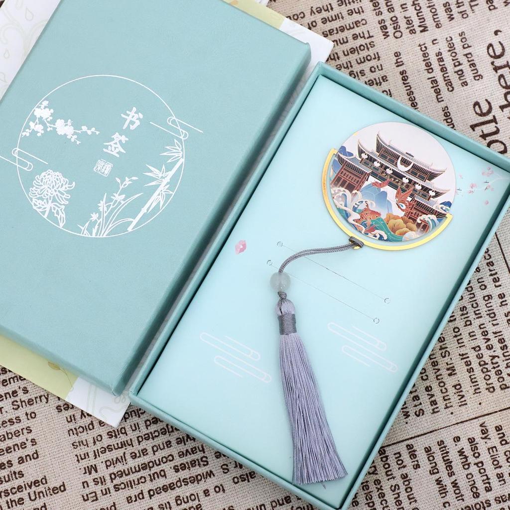 Guizhou Huangguoshu Waterfall Souvenir Bookmark - Jiaxiu Tower Engraved Metal Customization