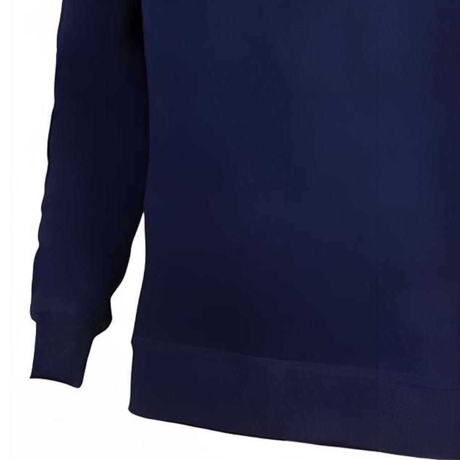 Nike ლოგოს ამობეჭდვა ეკიპაჟის კისრის გრძელმკლავიანი პულოვერის მაისური მამაკაცის ტოპები მუქი ლურჯი 623459-410