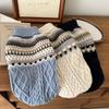 Pet Autumn/Winter Striped Sweater, Cat Teddy, Warm High Neck Knitted Sweater, Pet Winter Coat Puppy Clothes for Small Dogs