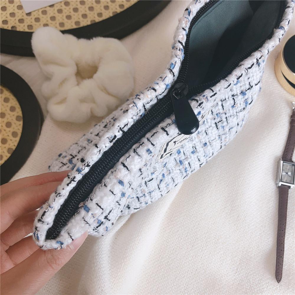 621 Portable Canvas Cosmetic Bag Makeup Bag Large Capacity Travel Toiletry Bag Accessories Organizer Pouch