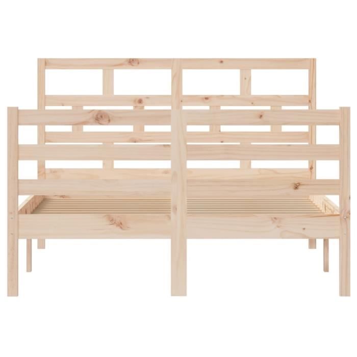VidaXL Cadre de lit Bois de pin massif 120x200 cm 3101278