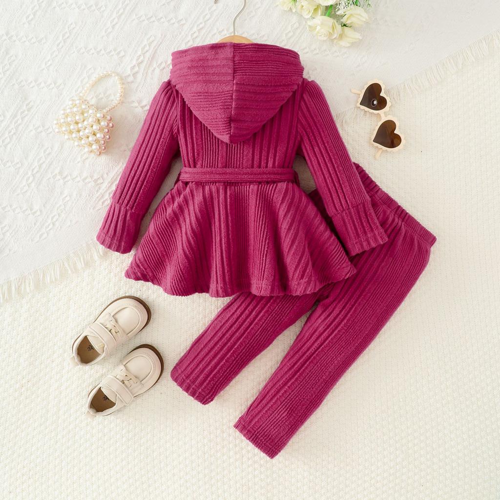 Dětská sada topu s dlouhým rukávem - Ležérní, stylový a všestranný dětský outfit