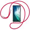 Case - Xiaomi - Mi 11i - Transparent TPU - Red Lanyard - Reinforced Protection