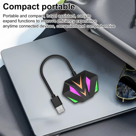 

Yousheng USB Ethernet Adapter with PD Charging Port Stable Network High-Speed Compact Wired Connection Mini Ethernet Adapter Converter USB білий