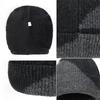 Winter Wool Hat Men Color-Matching Cashmere Knitted Hat Gloves Neck Set Three-Piece Thick Cold-Proof Cap