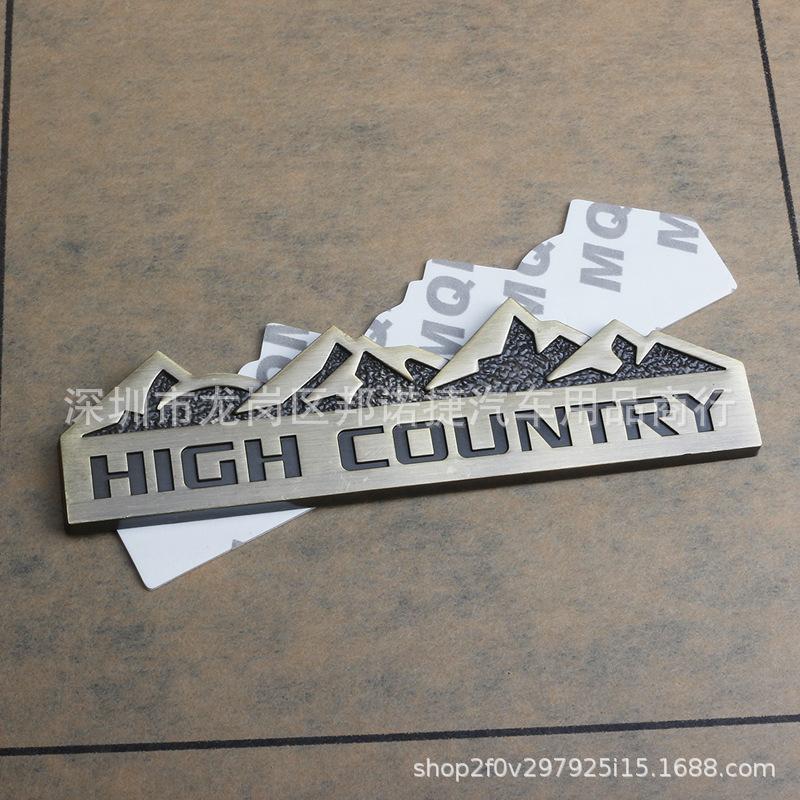 JEEP Off-Road 4X4 Snow Mountain Metal Body Car Tail Sticker