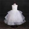 European and American Princess Flower Girl Dress - Long Patchwork Design for Children