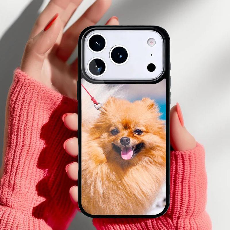 

Pomeranian Dog Phone Case for iPhone 17 Air 16e 15 14 13 Pro Max Back Cover for 12 11 Pro Coque iPhone 14 Plus