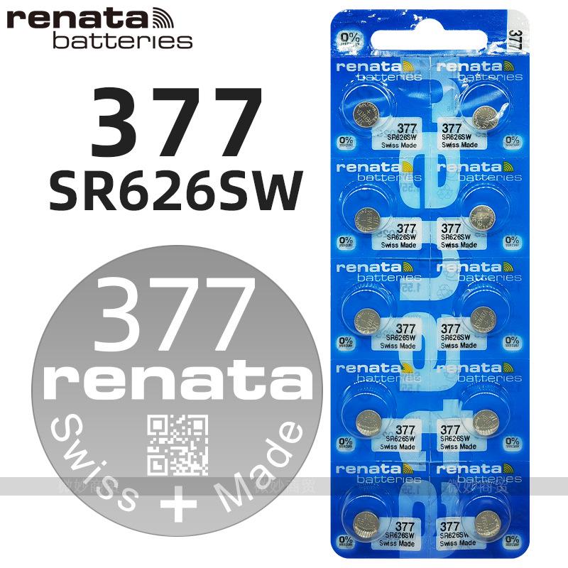Swiss Renata Watch Button Batteries: 377, 364, 321, 371