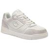 Coach Soho Distressed Leather Round Toe Lace-Up Low-Top Sneakers Men Sneakers White CCK60-W2P