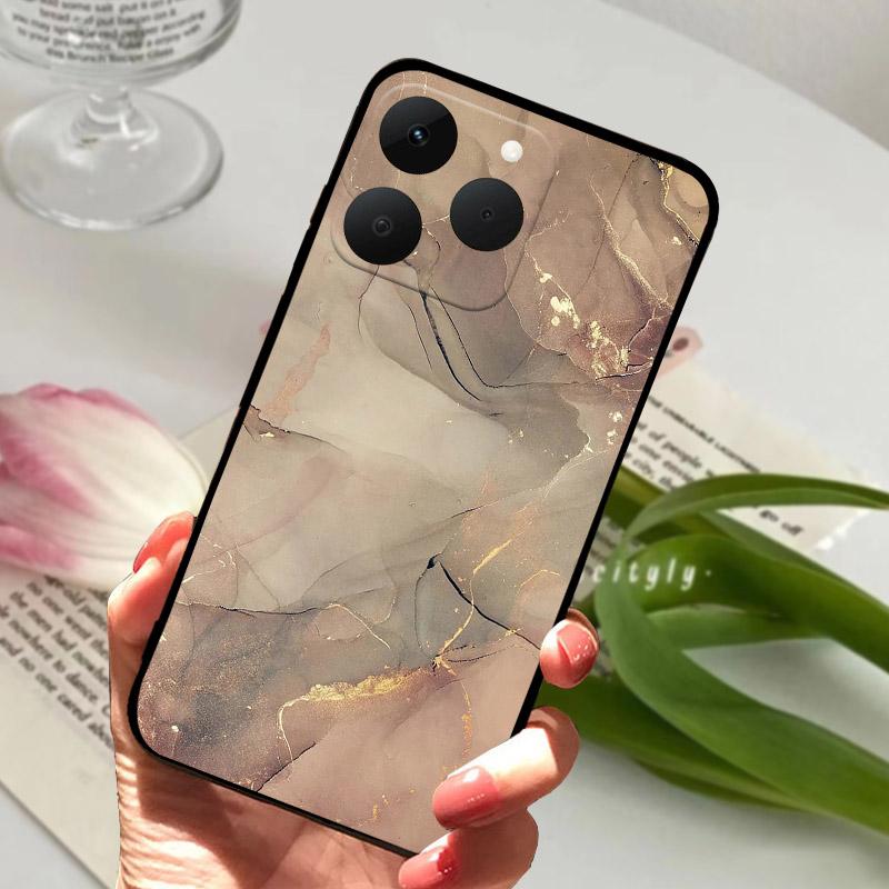 For Realme 15T 5G Case Luxury Fashion Shockproof Silicone Soft TPU Phone Cover For Realme 15 T Realme15T RMX5111 RMX5112 Bumper