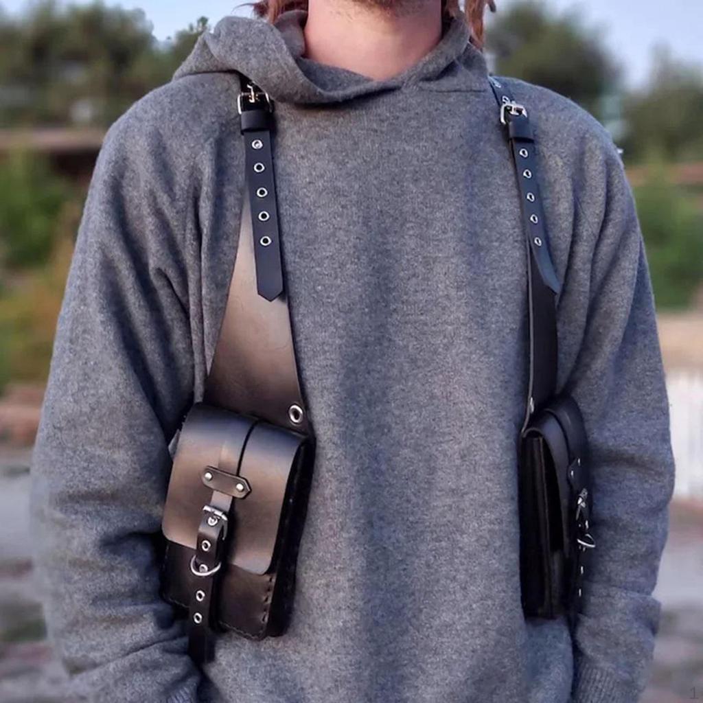 Vest Underarm Shoulder Bag Backpack for Cosplay Outdoor Travel