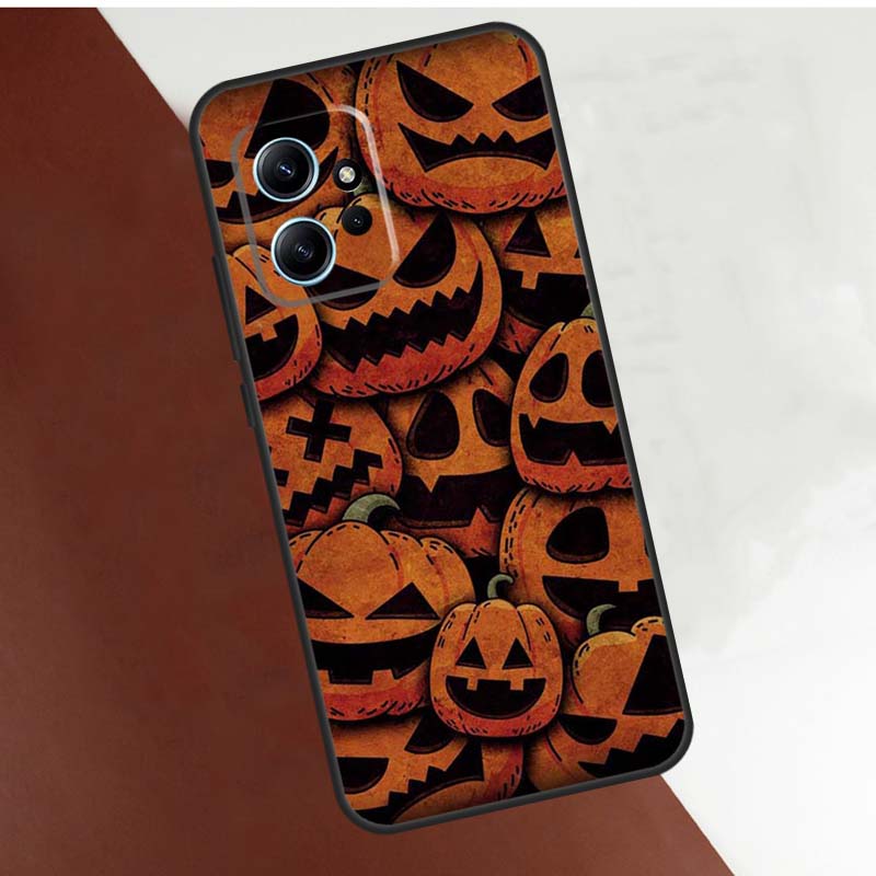 Halloween Pumpkin Ghost Mummy Case For Xiaomi Redmi Note 13 10 11 12 14 15 Pro Plus Cover For Redmi 15C 15 12C 13C 14C 10C