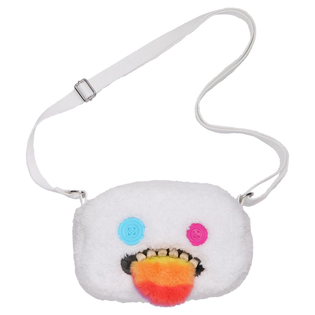 Fluffy Crossbody Bag Wide Eyed Weirdo Screech Dolls Ugly Tooth Monster Plush Toys Big Head Furry Backpack Gifts