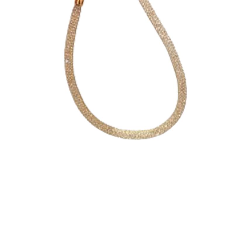 S925 Sterling Silver Sparkling Flash Money Bag Bracelet Women's Niche Light Luxury Fashionable Simple Fine Flash Single Chain Bracelet