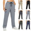 Pantalon Décontracté Ample pour Femme – Pantalon Cargo à Séchage Rapide avec Cordon de Serrage