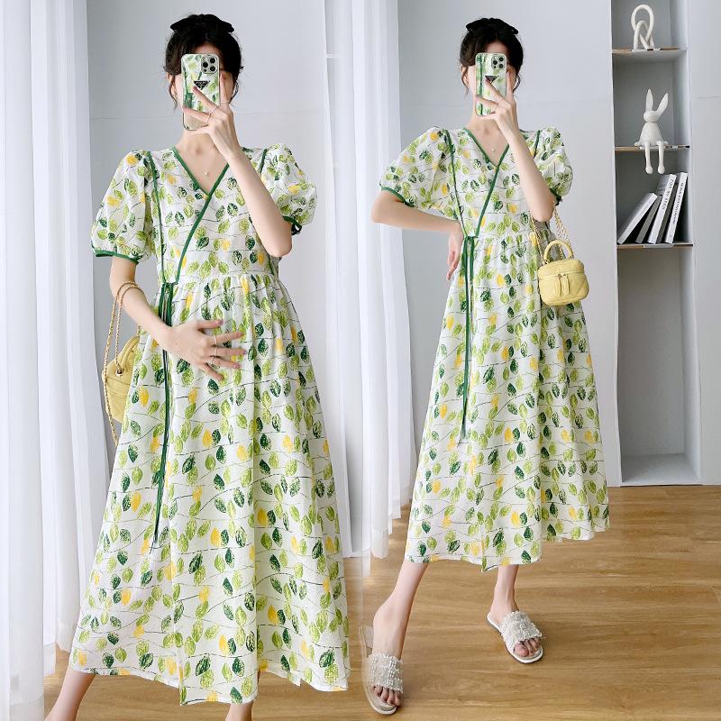 

Одежда для беременных Платье большого размера Платье для беременных Летнее платье