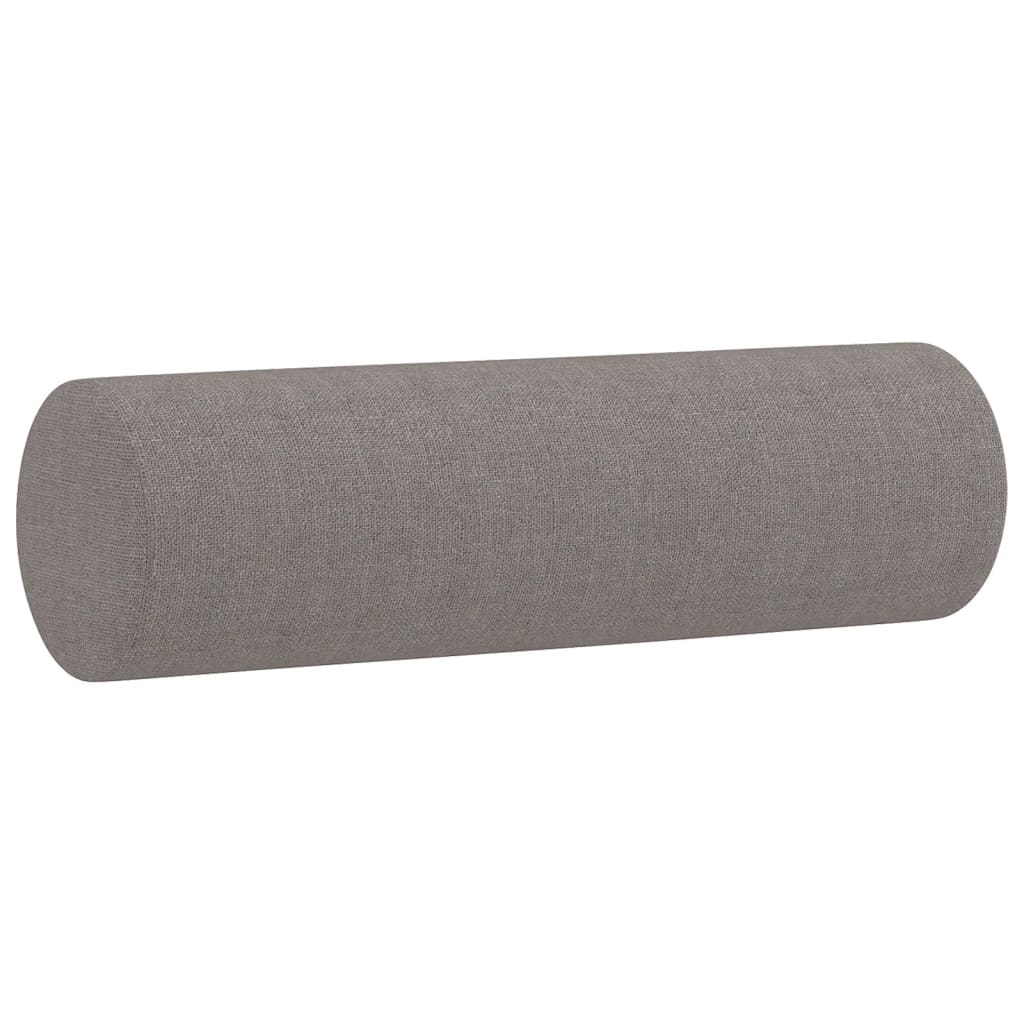 3 Piece Sofa Set with Cushions Taupe Fabric