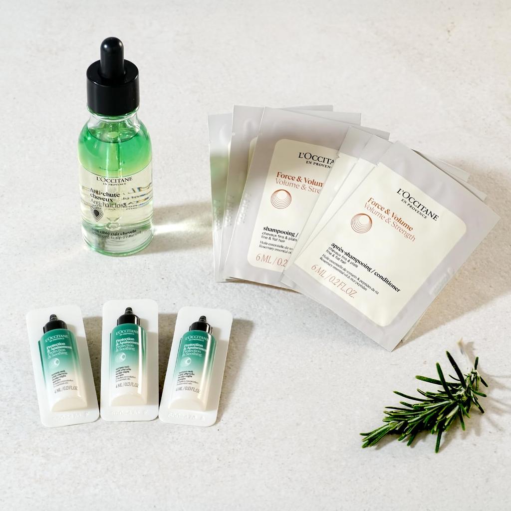 Medicated Loss Serum 50mL Volume Strength Shampoo Conditioner Scalp Night Serum Trial Sample Kit Hair Growth Serum Hair Loss Prevention Postpartum